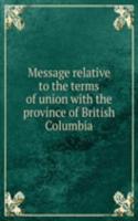 Message relative to the terms of union