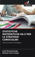Statistiche Matematiche Da E Per Le Strategie Curricolari