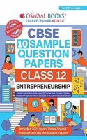 Oswaal CBSE Sample Question Papers Class 12 Entrepreneurship Book (For Board Exams 2024) | 2023-24