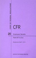 Code of Federal Regulations, Title 20, Employees' Benefits, PT. 657-End, Revised as of April 1, 2014