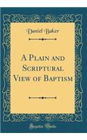 A Plain and Scriptural View of Baptism (Classic Reprint)