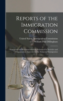 Reports of the Immigration Commission