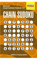 Chain Sudoku: 250 Easy Chain Sudoku Puzzles 7x7(46 Chain Puzzles)