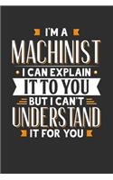 I'm A Machinist I can explain it to you but I can't understand it for you