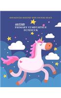 Unicorn Primary Composition Notebook With Picture Space