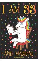 Unicorn Journal I am 33 and Magical