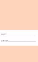 Subject-Semester Notebook Journal