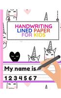 Handwriting Lined Paper for Kids