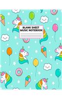 Blank Sheet Music Notebook