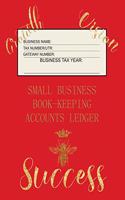 Small Business Book-Keeping Accounts Ledger