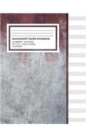 Manuscript Paper Notebook