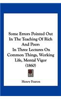 Some Errors Pointed Out In The Teaching Of Rich And Poor