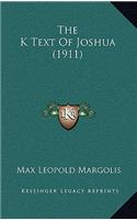 The K Text Of Joshua (1911)