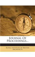 Journal of Proceedings...