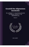Grundriß Der Allgemeinen Geschichte