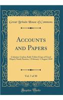 Accounts and Papers, Vol. 7 of 30: Colonies: Ceylon; Kafir Tribes (Cape of Good Hope); Natal; Session, 1 February-1 August 1849 (Classic Reprint)