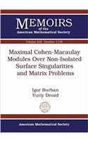 Maximal Cohen-Macaulay Modules Over Non-Isolated Surface Singularities and Matrix Problems: (Memoirs of the American Mathematical Society)