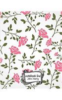 Notebook Line Notebook Flower Diary No.3