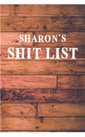 Sharon's Shit List: Dot Bullet Wood Notebook/Journal