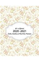 At a Glance 2020-2021 Daily Weekly & Monthly Planner