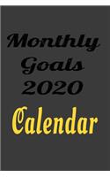 2020 calendar PrayerJournal Monthly Goals 2020 - Goal Setting Organizer Track Your Dreams Weekly Monthly Calendar