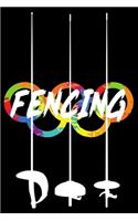Fencing: Fencing Training Book and Competition Journal Notebook for Fencers Training Notes Competition Scoring Sheets Fence Tournament Log Fencer Gift Épée F
