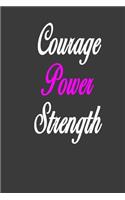 Courage Power Strength