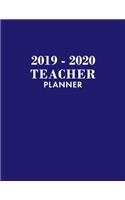 Teacher Planner 2019-2020: Lesson Planner for Academic Year July 2019 - June 2020, 7 Subject Weekly Lesson Planner + Monthly Calendar View, Comes with Goals Section + Notes, C