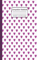 Composition Notebook: Love- Composition Journal Wide Ruled: 110 Pages Book for Kids Teens School Students And Teachers as a gift
