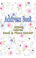 Address Book, Name, Address, Email & Phone Number.