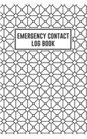 Emergency Contact Log Book