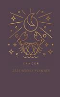 Cancer 2020 Weekly Planner (Burgundy)