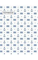 notebook: Anchor cover and Dot Graph Line Sketch pages, Extra large (8.5 x 11) inches, 110 pages, White paper, Sketch, Notebook journal(1 Anchor Notebook)