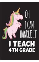Oh I Can Handle It I Teach 4th Grade