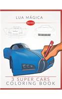 3 Super Cars Coloring Book