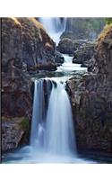 Tranquil Waterfall Blank Notebook