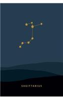 Sagittarius Zodiac Journal: Horoscope Constellation Notebook, 120 Ruled Pages, 6x9 Inch