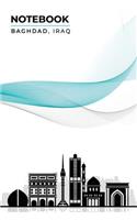 Notebook Baghdad, Iraq: Lined Ruled with Notes Section Box Modern City Skyline Themed Notebooks and Journals