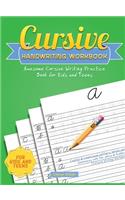 Cursive Handwriting Workbook: Awesome Cursive Writing Practice Book for Kids and Teens - Capital & Lowercase Letters, Words and Sentences with Fun Jokes & Riddles