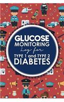 Glucose Monitoring Log for Type 1 and Type 2 Diabetes