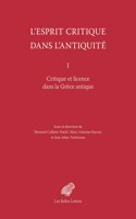 L' Esprit Critique Dans l'Antiquite