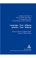 Language - Text - Bildung Sprache - Text - Bildung