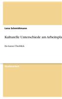 Kulturelle Unterschiede am Arbeitsplatz