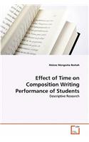 Effect of Time on Composition Writing Performance of Students