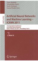 Artificial Neural Networks and Machine Learning: ICANN 2011, part 2