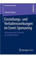 Einstellungs- und Verhaltenswirkungen im Event-Sponsoring: Wirkungsmodell, Befunde und Implikationen(Interaktives Marketing)