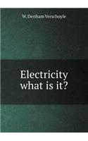 Electricity What Is It?