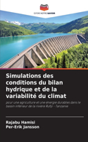 Simulations des conditions du bilan hydrique et de la variabilité du climat