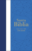 Biblia Rvr 1960 Letra Grande Tamaño Manual Tricolor Azúl Claro Crema Claro Azúl Marino Con Cierre E Índice ( Bible Rvr 1960 Large Print Handsize Leatherlike Tricolor Light Blue Light Cream Navy Blue Indexed with Zipper (Spanish Edition)