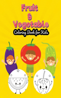 Fruits & Vegetables Coloring Book for Kids: Animated Healthy Treats